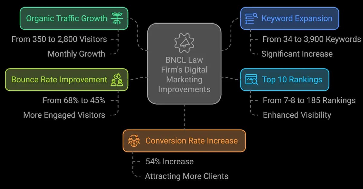 BNCL Law Firm Marketing Improvements Results