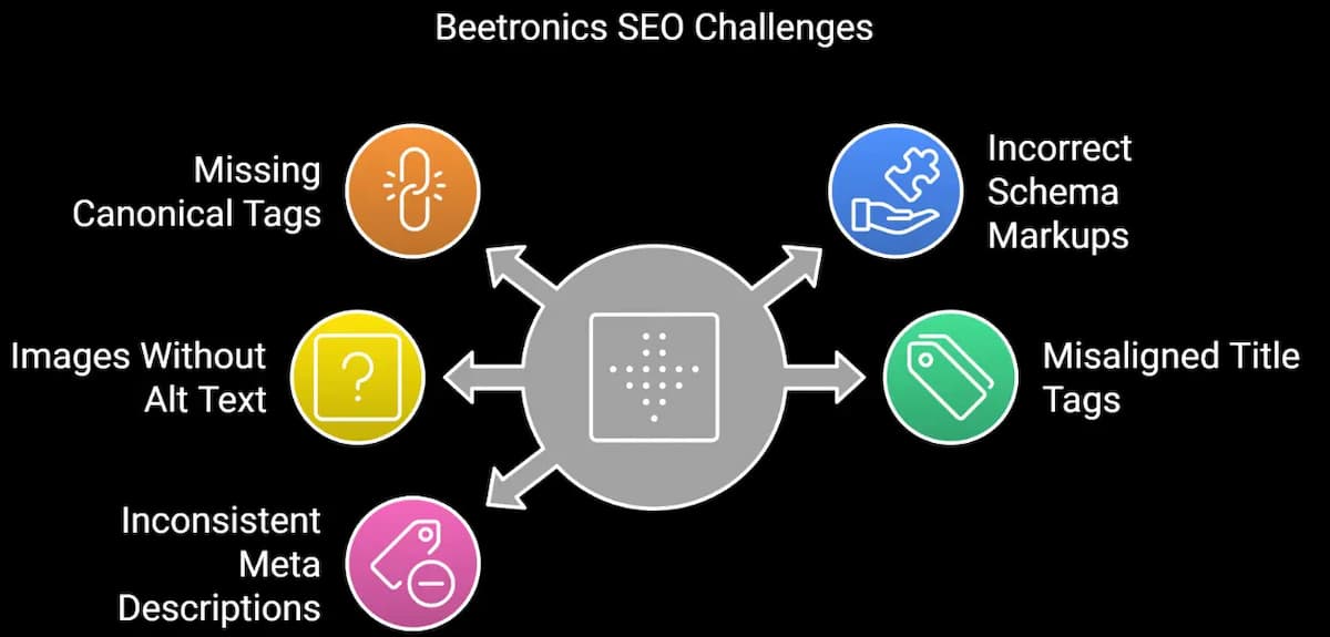 Insights showing identifying the issues of Beetronics