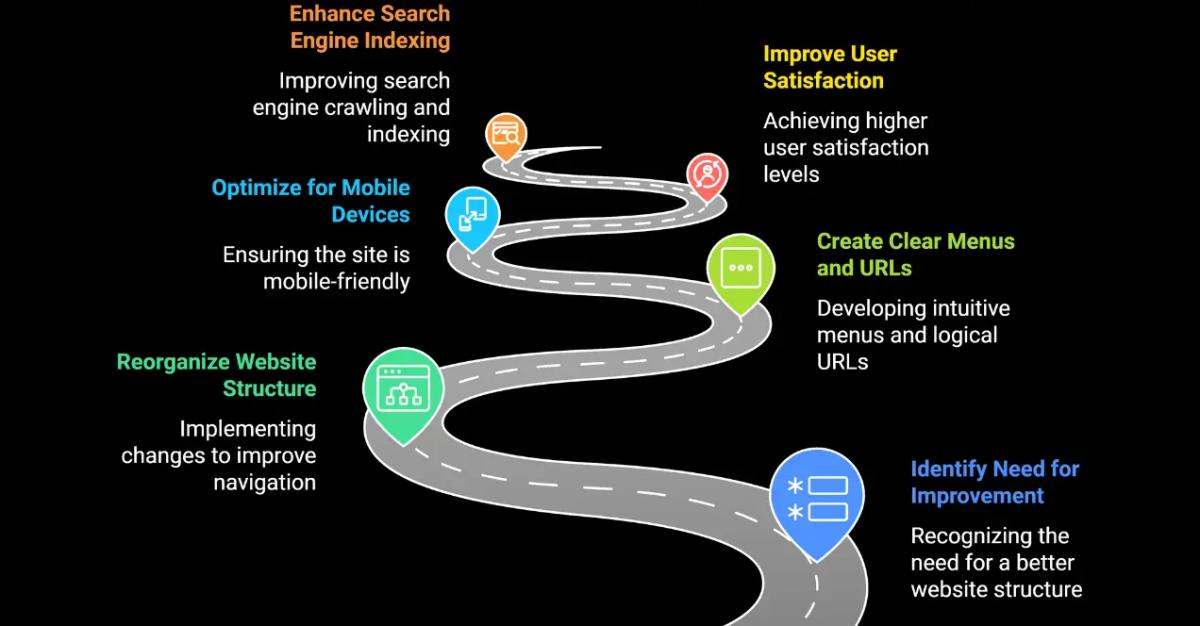 Insights showing strategy used for improving website structure of Urology Partners